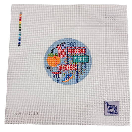 Peachtree Road Race Round - Nimble Needle Exclusive